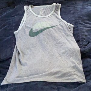 Large gray Nike tank top